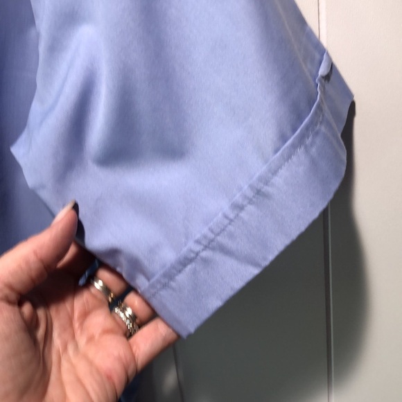 RJ Toomey summer comfort Shirt Mens 15.5 Clerical Hidden Button short sleeve - Picture 4 of 6